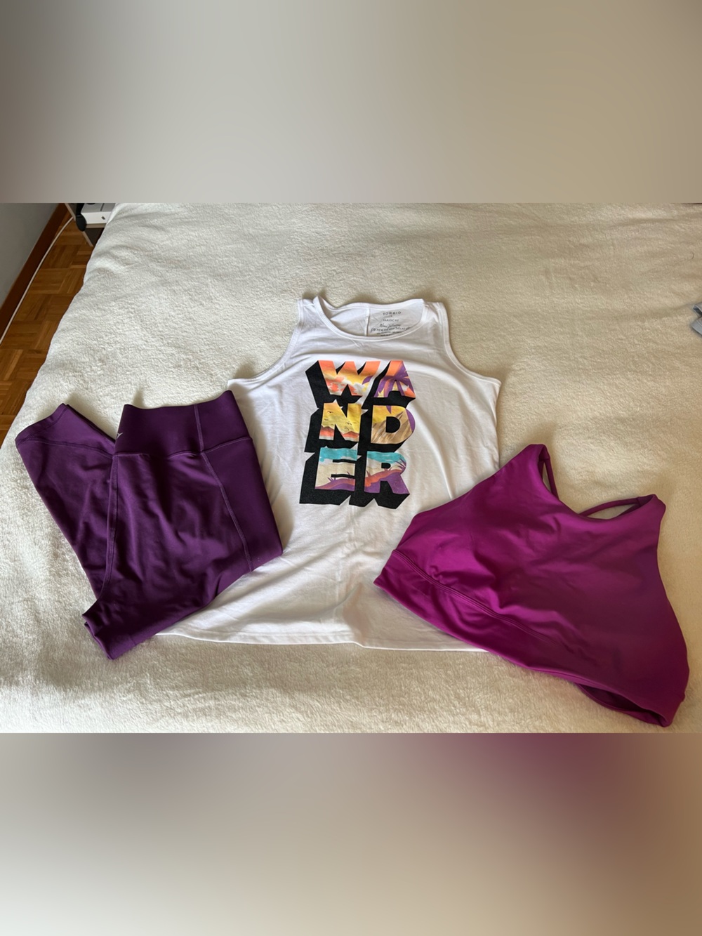 “Wander” activewear bundle - cropped leggings, tank top, sports bra 1X or XXL